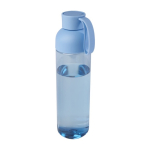 Bouteille en plastique recyclé avec poignée en silicone 600 ml couleur bleu ciel