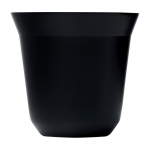 Ensemble de tasses à café espresso en acier inoxydable 80 ml couleur noir deuxième vue frontale