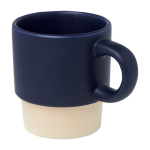 Tasse à espresso avec base en argile et finition mate 130 ml couleur bleu marine