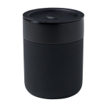 Gobelet en céramique avec revêtement silicone et couvercle 330 ml couleur noir