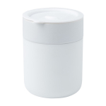 Gobelet en céramique avec revêtement silicone et couvercle 330 ml couleur blanc