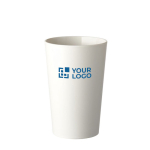 Tasse à café en plastique résistant aux hautes températures 300 ml avec zone d'impression