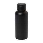 Bouteille en aluminium recyclé avec bouchon en plastique 600 ml couleur noir