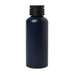 Bouteille en aluminium recyclé avec bouchon en plastique 600 ml couleur bleu marine deuxième vue arrière