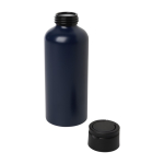 Bouteille en aluminium recyclé avec bouchon en plastique 600 ml couleur bleu marine deuxième vue