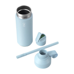 Bouteille en inox recyclé à double ouverture 500 ml Ocean Bottle couleur bleu ciel deuxième vue