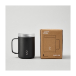 Tasse en acier inoxydable recyclé à double paroi 350 ml Ocean Bottle couleur noir quatrième vue