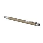 Stylo bille en aluminium avec revêtement doux au toucher encre noire deuxième vue
