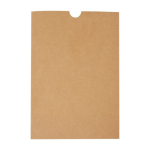Carnet avec couverture tissu RPET et porte-stylo A5 feuilles lignées couleur cyan deuxième vue avec boîte