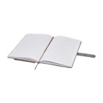 Carnet en feutre et liège recyclés avec pochettes A5 feuilles lignées couleur naturel deuxième vue