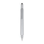 Stylo multifonction en aluminium recyclé argenté encre noire couleur argenté