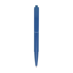 Stylo en plastique recyclé avec ressort en acier encre noire couleur bleu