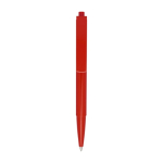 Stylo en plastique recyclé avec ressort en acier encre noire couleur rouge