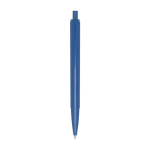 Stylo en plastique recyclé avec ressort en acier encre bleue couleur bleu deuxième vue arrière