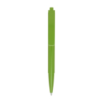 Stylo en plastique recyclé avec ressort en acier encre bleue couleur vert