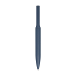 Stylo en aluminium recyclé avec partie en bambou encre noire couleur bleu marine