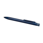 Stylo en laiton recyclé avec clip en fer encre noire couleur bleu deuxième vue