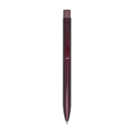 Stylo en laiton recyclé avec clip en fer encre bleue couleur bordeaux