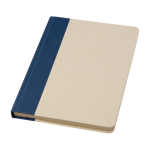 Carnet à couverture rigide à base de canne à sucre A5 feuilles lignées couleur cyan