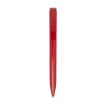 Stylo en plastique recyclé et pointe en acier inoxydable encre bleue couleur rouge