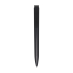 Stylo en plastique recyclé et pointe en acier inoxydable encre noire couleur noir