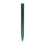 Stylo en plastique recyclé et pointe en acier inoxydable encre noire couleur vert foncé