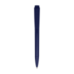 Stylo en plastique recyclé avec écriture longue encre bleue couleur bleu marine