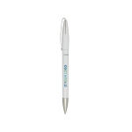 Stylo avec corps et clip en plastique recyclé encre bleue avec zone d'impression