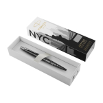 Stylo en métal Parker Jotter SE Global Icons encre bleue couleur argenté mat
