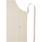 Tablier en coton recyclé avec tour de cou coloré 200 g/m² vue détail 1