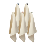Torchon de cuisine en coton recyclé avec anse colorée 200 g/m² couleur noir deuxième vue en couleurs