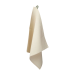 Torchon de cuisine en coton recyclé avec anse colorée 200 g/m² couleur vert pastel