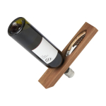 Ensemble porte-bouteille en bois d’acacia et limonadier couleur bois