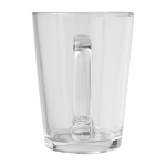 Ensemble de deux tasses à thé en verre d’une capacité de 310 ml couleur transparent deuxième vue frontale