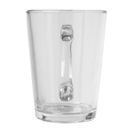 Ensemble de deux tasses à thé en verre d’une capacité de 310 ml couleur transparent deuxième vue arrière