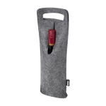 Sac à vin en feutre recyclé doux et résistant 75 cl couleur gris foncé