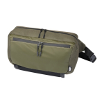Sac bandoulière en polyester recyclé certifié GRS avec compartiments couleur vert