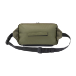 Sac bandoulière en polyester recyclé certifié GRS avec compartiments couleur vert deuxième vue arrière