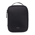 Sac pour accessoires en polyester recyclé avec poches Case Logic couleur noir deuxième vue frontale