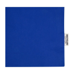 Sac de courses en coton recyclé avec longues anses 140 g/m² couleur bleu roi vue détail 2
