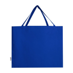 Sac en coton recyclé avec grand compartiment principal 220 g/m² couleur bleu roi deuxième vue arrière