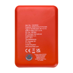 Batterie externe en plastique recyclé fine et élégante 5 000 mAh deuxième vue arrière