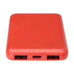 Batterie externe en plastique recyclé fine et élégante 5 000 mAh deuxième vue