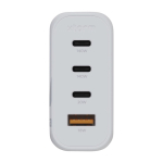 Chargeur mural avec 4 ports et puissance maximale de 140W couleur blanc deuxième vue frontale