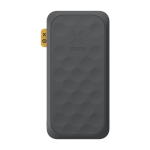 Batterie externe avec design en relief et charge rapide 10 000 mAh couleur noir deuxième vue frontale