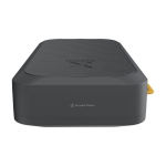 Powerbank en plastique recyclé avec plusieurs connexions 20 000 mAh couleur noir vue détail 2