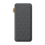 Batterie externe en plastique recyclé ultra-rapide 27 000 mAh couleur noir deuxième vue frontale