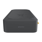 Batterie externe en plastique recyclé ultra-rapide 27 000 mAh couleur noir vue détail 2