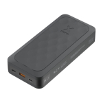 Batterie externe en plastique recyclé ultra-rapide 27 000 mAh couleur noir deuxième vue