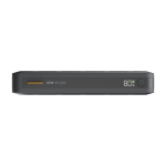 Batterie externe en plastique recyclé avec plusieurs ports 45 000 mAh couleur noir vue détail 3